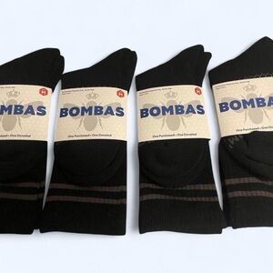 Bombas Black Casual Socks (4 pair)